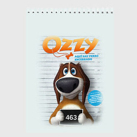 Скетчбук с принтом Ozzy в городе Новоалтайск, 100% бумага
 | 48 листов, плотность листов — 100 г/м2, плотность картонной обложки — 250 г/м2. Листы скреплены сверху удобной пружинной спиралью | dog | fast furry | бигль | большой собачий побег | мартин | мультфильм | оззи | побег | свободу разношерстным | собака