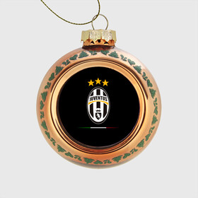 Стеклянный ёлочный шар с принтом Juventus1 в городе Новоалтайск, Стекло | Диаметр: 80 мм | Тематика изображения на принте: football | juve | juventus | seria a | бьянконери | серия а | футбол | чемпионат италии | юве | ювентус