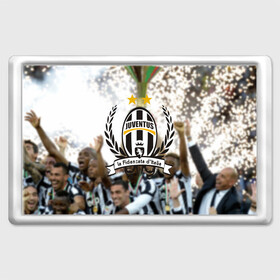 Магнит 45*70 с принтом Juventus5 в городе Новоалтайск, Пластик | Размер: 78*52 мм; Размер печати: 70*45 | Тематика изображения на принте: football | juve | juventus | seria a | бьянконери | серия а | футбол | чемпионат италии | юве | ювентус