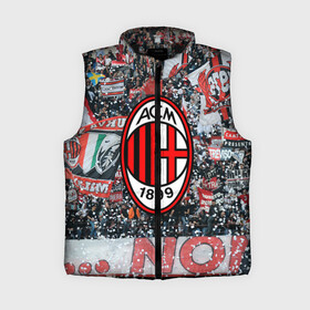 Женский жилет утепленный 3D с принтом Milan1 в городе Новоалтайск,  |  | football | milan | seria a | милан | россонери | серия а | футбол | чемпионат италии