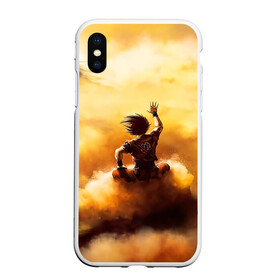 Чехол для iPhone XS Max матовый с принтом Cloud в городе Новоалтайск, Силикон | Область печати: задняя сторона чехла, без боковых панелей | anime | dragon ball | goku | аниме | вегета | гоку | драконий жемчуг | жемчуг дракона