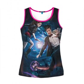 Женская майка 3D Доктор Кто art: в городе Новоалтайск, 100% полиэстер | круглая горловина, прямой силуэт, длина до линии бедра |