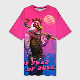 Платье-футболка 3D с принтом My Year, my rules в городе Новоалтайск,  |  | hotline miami