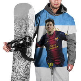 Накидка на куртку 3D с принтом Messi from Argentina в городе Новоалтайск, 100% полиэстер |  | аргентина | барселона | месси | футбол
