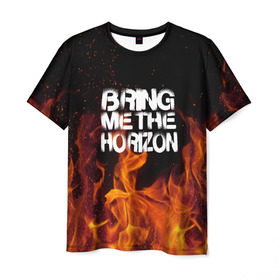 Мужская футболка 3D с принтом Bring Me The Horizon в городе Новоалтайск, 100% полиэфир | прямой крой, круглый вырез горловины, длина до линии бедер | rok | sempiternal | музыка | рок