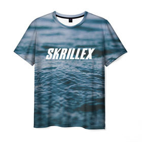 Мужская футболка 3D с принтом Skrillex в городе Новоалтайск, 100% полиэфир | прямой крой, круглый вырез горловины, длина до линии бедер | rok | музыка | рок | скриллекс