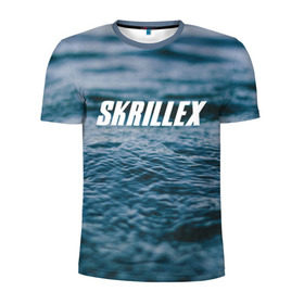 Мужская футболка 3D спортивная с принтом Skrillex в городе Новоалтайск, 100% полиэстер с улучшенными характеристиками | приталенный силуэт, круглая горловина, широкие плечи, сужается к линии бедра | rok | музыка | рок | скриллекс