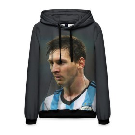 Мужская толстовка 3D с принтом Leo Messi в городе Новоалтайск, 100% полиэстер | двухслойный капюшон со шнурком для регулировки, мягкие манжеты на рукавах и по низу толстовки, спереди карман-кенгуру с мягким внутренним слоем. | fc barcelona | football | lionel messi | messi | аргентина | барса | лео месси | фк барселона | футбол