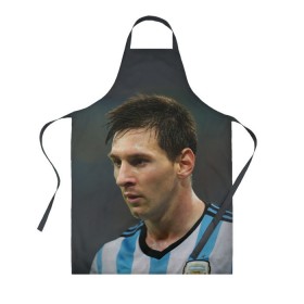 Фартук 3D с принтом Leo Messi в городе Новоалтайск, 100% полиэстер | общий размер — 65 х 85 см, ширина нагрудника — 26 см, горловина — 53 см, длина завязок — 54 см, общий обхват в поясе — 173 см. Принт на завязках и на горловине наносится с двух сторон, на основной части фартука — только с внешней стороны | fc barcelona | football | lionel messi | messi | аргентина | барса | лео месси | фк барселона | футбол