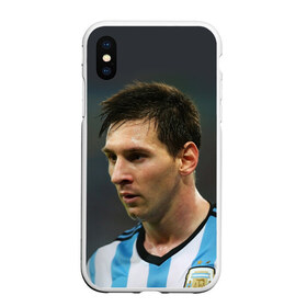 Чехол для iPhone XS Max матовый с принтом Leo Messi в городе Новоалтайск, Силикон | Область печати: задняя сторона чехла, без боковых панелей | fc barcelona | football | lionel messi | messi | аргентина | барса | лео месси | фк барселона | футбол
