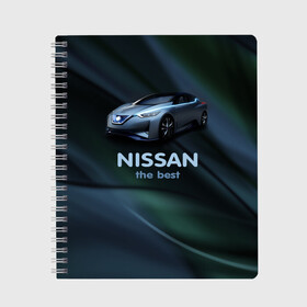 Тетрадь с принтом Nissan the best в городе Новоалтайск, 100% бумага | 48 листов, плотность листов — 60 г/м2, плотность картонной обложки — 250 г/м2. Листы скреплены сбоку удобной пружинной спиралью. Уголки страниц и обложки скругленные. Цвет линий — светло-серый
 | nissan | авто | автомобиль | водитель | машина | ниссан | тачка