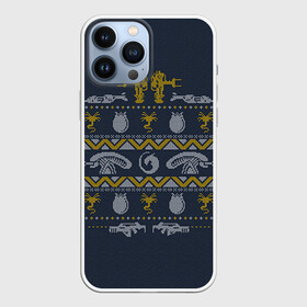 Чехол для iPhone 13 Pro Max с принтом Новогодний свитер Чужой в городе Новоалтайск,  |  | Тематика изображения на принте: alien | new year | новогодний