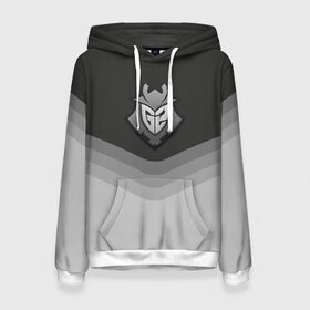 Женская толстовка 3D с принтом G2 Esports Uniform в городе Новоалтайск, 100% полиэстер  | двухслойный капюшон со шнурком для регулировки, мягкие манжеты на рукавах и по низу толстовки, спереди карман-кенгуру с мягким внутренним слоем. | counter strike | cs go | g2 esports | swat | terrorist | г2 еспорт | контр страйк | кс го | спецназ