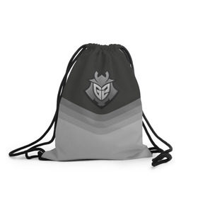 Рюкзак-мешок 3D с принтом G2 Esports Uniform в городе Новоалтайск, 100% полиэстер | плотность ткани — 200 г/м2, размер — 35 х 45 см; лямки — толстые шнурки, застежка на шнуровке, без карманов и подкладки | counter strike | cs go | g2 esports | swat | terrorist | г2 еспорт | контр страйк | кс го | спецназ