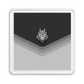 Магнит 55*55 с принтом G2 Esports Uniform в городе Новоалтайск, Пластик | Размер: 65*65 мм; Размер печати: 55*55 мм | counter strike | cs go | g2 esports | swat | terrorist | г2 еспорт | контр страйк | кс го | спецназ