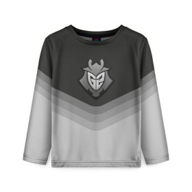 Детский лонгслив 3D с принтом G2 Esports Uniform в городе Новоалтайск, 100% полиэстер | длинные рукава, круглый вырез горловины, полуприлегающий силуэт
 | counter strike | cs go | g2 esports | swat | terrorist | г2 еспорт | контр страйк | кс го | спецназ
