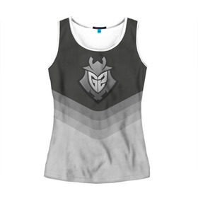 Женская майка 3D с принтом G2 Esports Uniform в городе Новоалтайск, 100% полиэстер | круглая горловина, прямой силуэт, длина до линии бедра | counter strike | cs go | g2 esports | swat | terrorist | г2 еспорт | контр страйк | кс го | спецназ