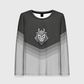 Женский лонгслив 3D с принтом G2 Esports Uniform в городе Новоалтайск, 100% полиэстер | длинные рукава, круглый вырез горловины, полуприлегающий силуэт | counter strike | cs go | g2 esports | swat | terrorist | г2 еспорт | контр страйк | кс го | спецназ