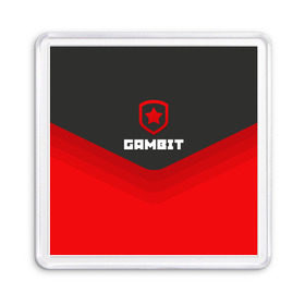 Магнит 55*55 с принтом Gambit Gaming Uniform в городе Новоалтайск, Пластик | Размер: 65*65 мм; Размер печати: 55*55 мм | Тематика изображения на принте: counter strike | cs go | gambit | swat | terrorist | гамбит | контр страйк | кс го | спецназ