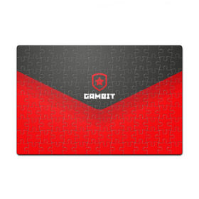 Пазл магнитный 126 элементов с принтом Gambit Gaming Uniform в городе Новоалтайск, полимерный материал с магнитным слоем | 126 деталей, размер изделия —  180*270 мм | Тематика изображения на принте: counter strike | cs go | gambit | swat | terrorist | гамбит | контр страйк | кс го | спецназ