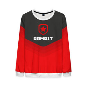 Мужской свитшот 3D с принтом Gambit Gaming Uniform в городе Новоалтайск, 100% полиэстер с мягким внутренним слоем | круглый вырез горловины, мягкая резинка на манжетах и поясе, свободная посадка по фигуре | counter strike | cs go | gambit | swat | terrorist | гамбит | контр страйк | кс го | спецназ