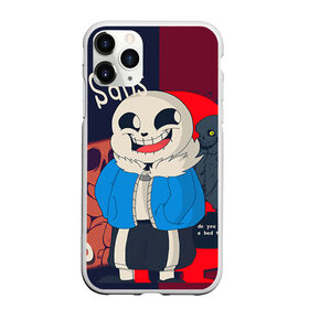 Чехол для iPhone 11 Pro матовый с принтом Sans в городе Новоалтайск, Силикон |  | sans | андертейл | подземелье | санс