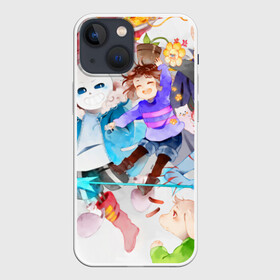 Чехол для iPhone 13 mini с принтом Герои подземелья в городе Новоалтайск,  |  | frisk | papyrus | sans | underfell | альфис | андайн | андертейл | асгор | дримурр | меттатон | папирус | подземелье | санс | ториэль | флауи | фриск