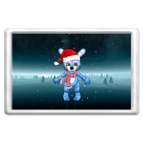 Магнит 45*70 с принтом Five Nights At Freddys в городе Новоалтайск, Пластик | Размер: 78*52 мм; Размер печати: 70*45 | Тематика изображения на принте: fnaf | freddy | бонни | медведь | мишка | фнаф | фокси | фредди
