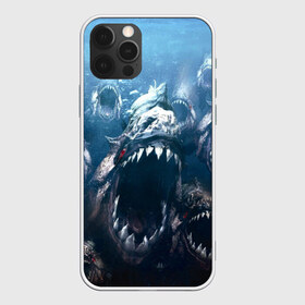 Чехол для iPhone 12 Pro Max с принтом Голодные пираньи в городе Новоалтайск, Силикон |  | Тематика изображения на принте: еда | зубы | клыки | кровь | людоед | монстр | пираньи | пиранья | рыбы | ужас | хищник | челюсти | чудовище
