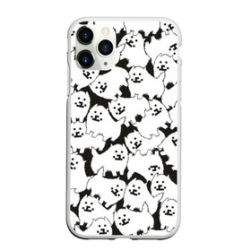 Чехол для iPhone 11 Pro матовый с принтом Undertale Annoying dog в городе Новоалтайск, Силикон |  | annoying dog | dog | undertale