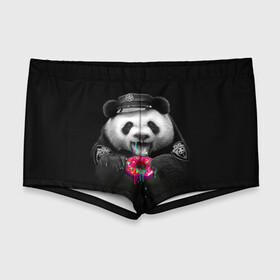 Мужские купальные плавки 3D с принтом Donut Panda в городе Новоалтайск, Полиэстер 85%, Спандекс 15% |  | bear | donut | panda | police | коп | медведь | панда | пончик