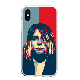 Чехол для iPhone XS Max матовый с принтом Kurt Cobain в городе Новоалтайск, Силикон | Область печати: задняя сторона чехла, без боковых панелей | curt | hope | kobain | nirvana | кобейн | курт | нирвана