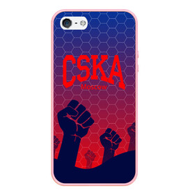Чехол для iPhone 5/5S матовый с принтом CSKA Msk в городе Новоалтайск, Силикон | Область печати: задняя сторона чехла, без боковых панелей | Тематика изображения на принте: moscow | москва | цска