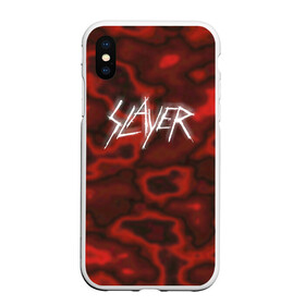 Чехол для iPhone XS Max матовый с принтом Slayer texture в городе Новоалтайск, Силикон | Область печати: задняя сторона чехла, без боковых панелей | 