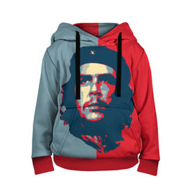 Детская толстовка 3D с принтом Che Guevara в городе Новоалтайск, 100% полиэстер | двухслойный капюшон со шнурком для регулировки, мягкие манжеты на рукавах и по низу толстовки, спереди карман-кенгуру с мягким внутренним слоем | че гевара