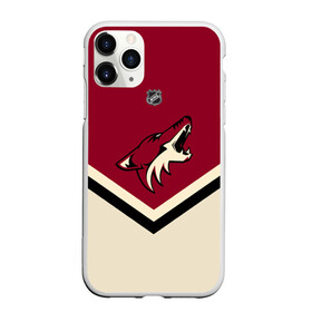 Чехол для iPhone 11 Pro Max матовый с принтом Arizona Coyotes в городе Новоалтайск, Силикон |  | america | canada | hockey | nhl | usa | америка | аризона | канада | койотис | лед | нхл | сша | хоккей