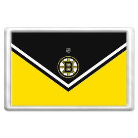 Магнит 45*70 с принтом Boston Bruins в городе Новоалтайск, Пластик | Размер: 78*52 мм; Размер печати: 70*45 | Тематика изображения на принте: america | canada | hockey | nhl | usa | америка | бостон | брюинз | канада | лед | нхл | сша | хоккей