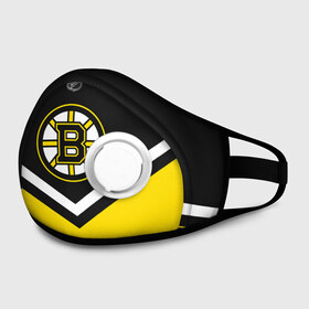 Маска из неопрена с принтом Boston Bruins в городе Новоалтайск, неопрен 100% | Форма огибающая нос. Резинки для ушей с дополнительной резинкой на затылке. Клапан для выдоха для активного дыхания при занятиях спортом. Эластичный материал маски и окантовки для лучшего растяжения и прилегания маски.  | america | canada | hockey | nhl | usa | америка | бостон | брюинз | канада | лед | нхл | сша | хоккей