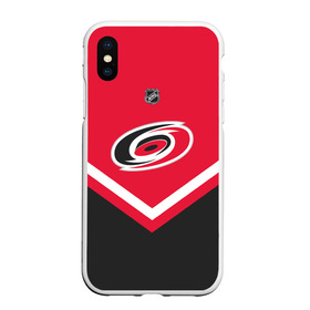 Чехол для iPhone XS Max матовый с принтом Carolina Hurricanes в городе Новоалтайск, Силикон | Область печати: задняя сторона чехла, без боковых панелей | america | canada | hockey | nhl | usa | америка | канада | каролина | лед | нхл | сша | харрикейнз | хоккей