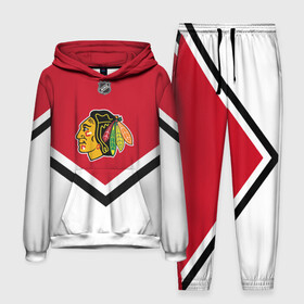 Мужской костюм 3D (с толстовкой) с принтом Chicago Blackhawks в городе Новоалтайск,  |  | Тематика изображения на принте: america | canada | hockey | nhl | usa | америка | блэкхокс | канада | лед | нхл | сша | хоккей | чикаго