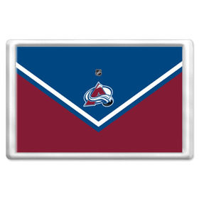 Магнит 45*70 с принтом Colorado Avalanche в городе Новоалтайск, Пластик | Размер: 78*52 мм; Размер печати: 70*45 | Тематика изображения на принте: america | canada | hockey | nhl | usa | америка | канада | колорадо | лед | нхл | сша | хоккей | эвеланш