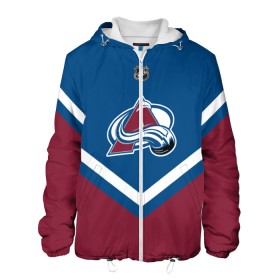 Мужская куртка 3D с принтом Colorado Avalanche в городе Новоалтайск, ткань верха — 100% полиэстер, подклад — флис | прямой крой, подол и капюшон оформлены резинкой с фиксаторами, два кармана без застежек по бокам, один большой потайной карман на груди. Карман на груди застегивается на липучку | america | canada | hockey | nhl | usa | америка | канада | колорадо | лед | нхл | сша | хоккей | эвеланш