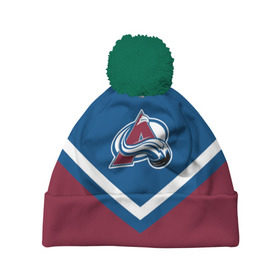 Шапка 3D c помпоном с принтом Colorado Avalanche в городе Новоалтайск, 100% полиэстер | универсальный размер, печать по всей поверхности изделия | america | canada | hockey | nhl | usa | америка | канада | колорадо | лед | нхл | сша | хоккей | эвеланш