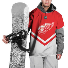 Накидка на куртку 3D с принтом Detroit Red Wings в городе Новоалтайск, 100% полиэстер |  | america | canada | hockey | nhl | usa | америка | детройт | канада | лед | нхл | ред | сша | уингз | хоккей