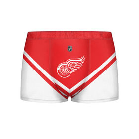 Мужские трусы 3D с принтом Detroit Red Wings в городе Новоалтайск, 50% хлопок, 50% полиэстер | классическая посадка, на поясе мягкая тканевая резинка | america | canada | hockey | nhl | usa | америка | детройт | канада | лед | нхл | ред | сша | уингз | хоккей