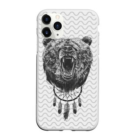 Чехол для iPhone 11 Pro Max матовый с принтом Bear Dreamcatcher в городе Новоалтайск, Силикон |  | Тематика изображения на принте: bear | beast | forest | russia | siberian | зверь | лес | ловец | медведь | россия | сибирь | сон | ярость