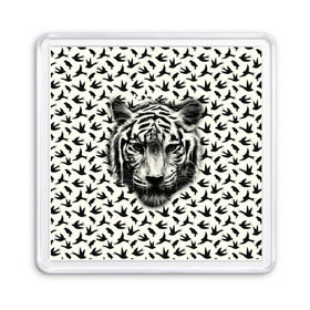 Магнит 55*55 с принтом Tiger Dreams в городе Новоалтайск, Пластик | Размер: 65*65 мм; Размер печати: 55*55 мм | bird | cat | dream | fly | tiger | кис | кот | кошка | мечте | мяу | полет | птица | тигр