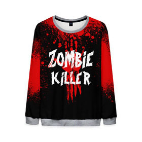 Мужской свитшот 3D с принтом Zombie Killer в городе Новоалтайск, 100% полиэстер с мягким внутренним слоем | круглый вырез горловины, мягкая резинка на манжетах и поясе, свободная посадка по фигуре | blood | dark | killer | monster | zombie | зомби | кровь | монстр | нечисть