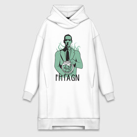 Платье-худи хлопок с принтом Лавкрафт в городе Новоалтайск,  |  | cthulhu | cthulhu fhtagn | lovecraft | ктулху | лавкрафт