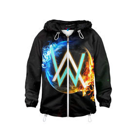 Детская ветровка 3D с принтом Alan Walker 5 в городе Новоалтайск, 100% полиэстер | подол и капюшон оформлены резинкой с фиксаторами, по бокам два кармана без застежек, один потайной карман на груди | alan walker | алан волкер | алан уолкер | хаус